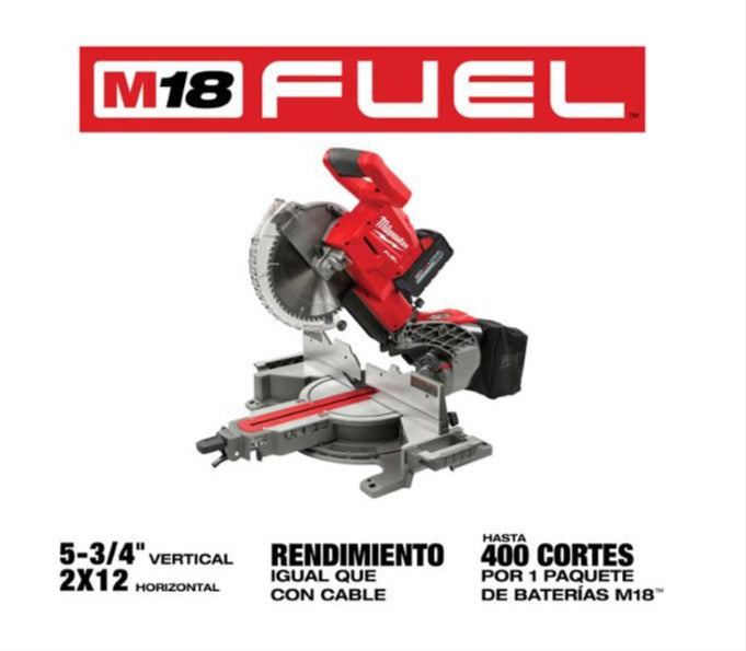 Kit sierra ingletadora de 10" milwaukee m18 fuel
