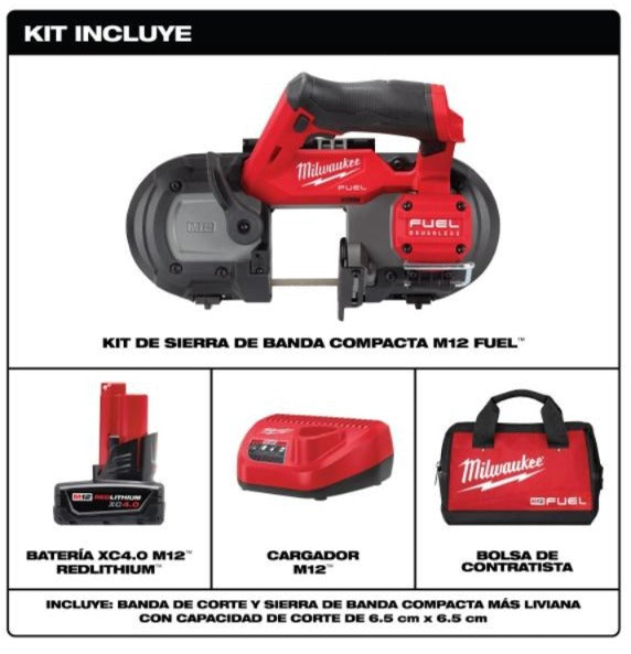 m12 sierra de banda compacta kit