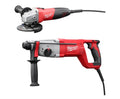 Combo de Rotomartillo SDS plus 1 pulgada y Esmeriladora 4 1/2" milwaukee