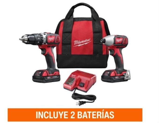 Combo rotomartillo 1/2" + atornillador 1/4" m18