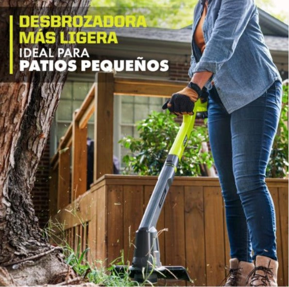 combo kit de desbrozadora/bordeadora y sopladora con batería de 2ah y cargador
