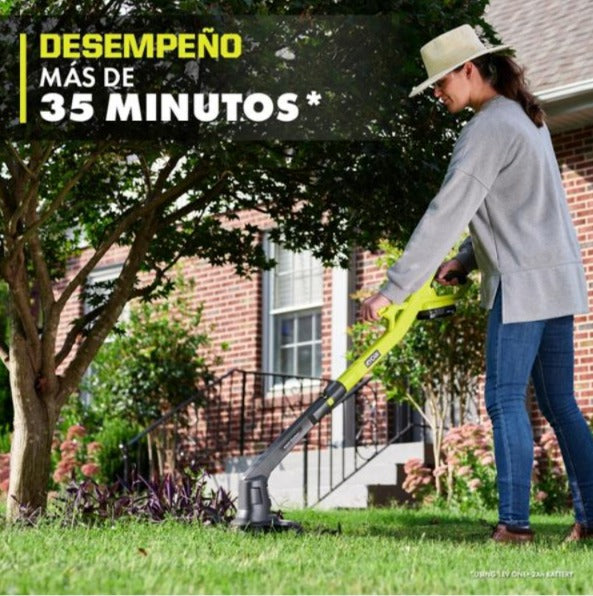 combo kit de desbrozadora/bordeadora y sopladora con batería de 2ah y cargador