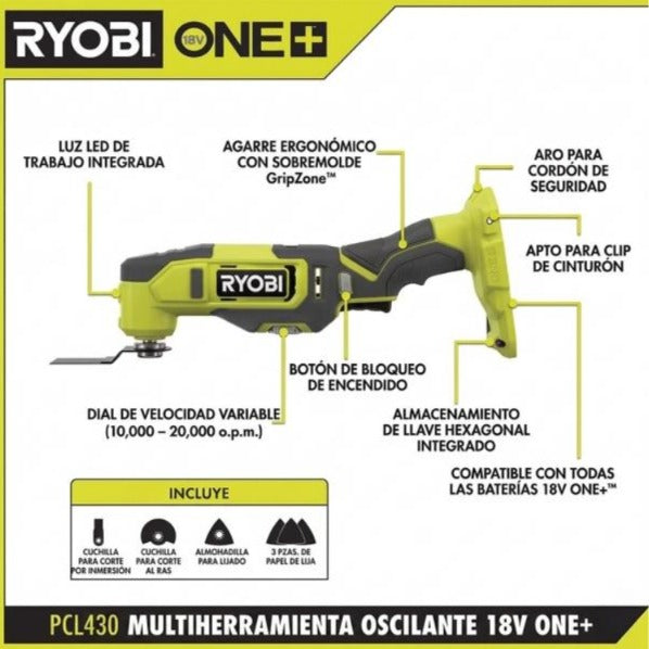 kit combinado de 6 herramientas con baterías de 1.5ah, 4.0ah y cargador